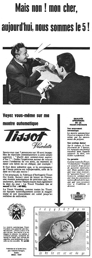 Advert Tissot 1956