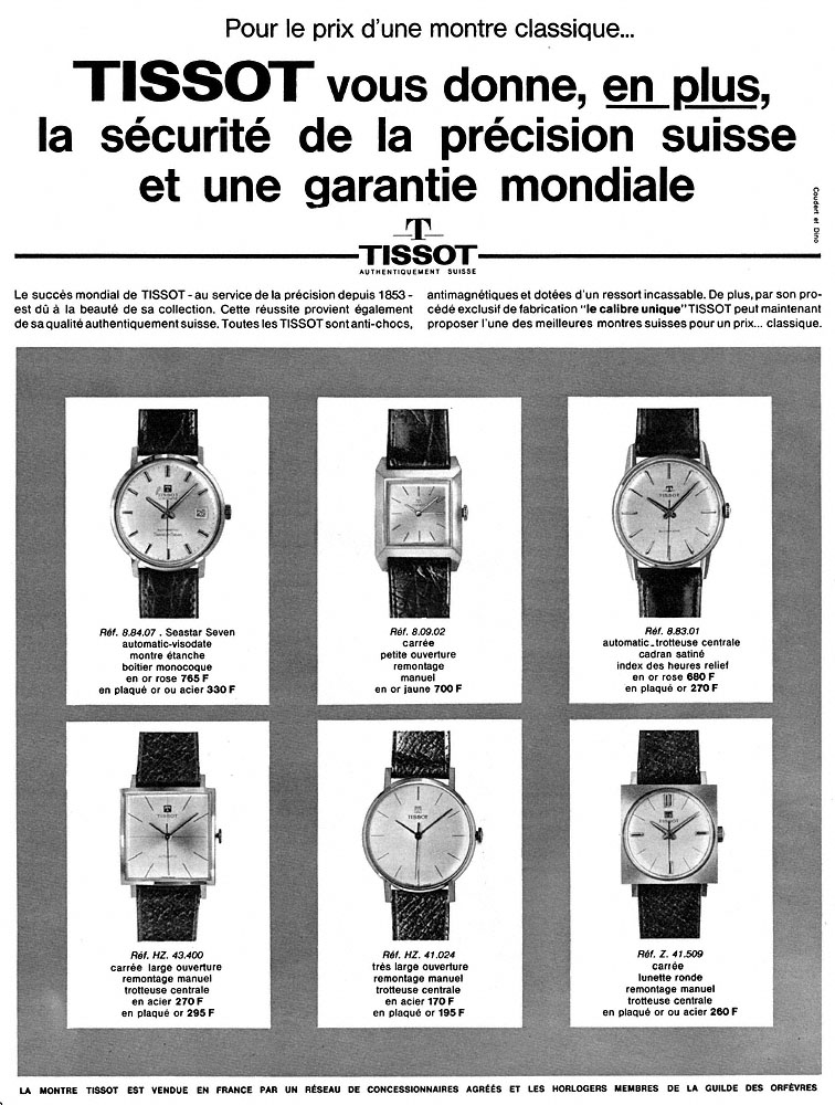 Advert Tissot 1964