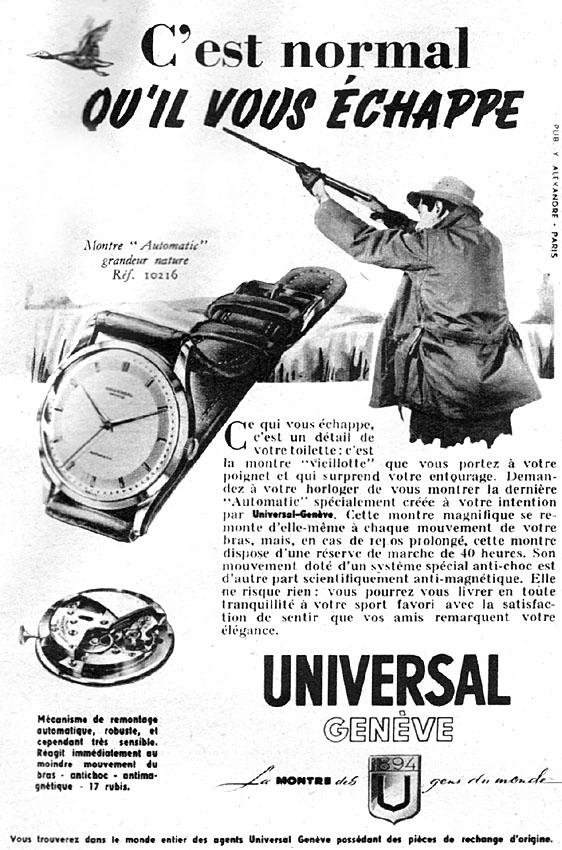 Advert Universal 1953