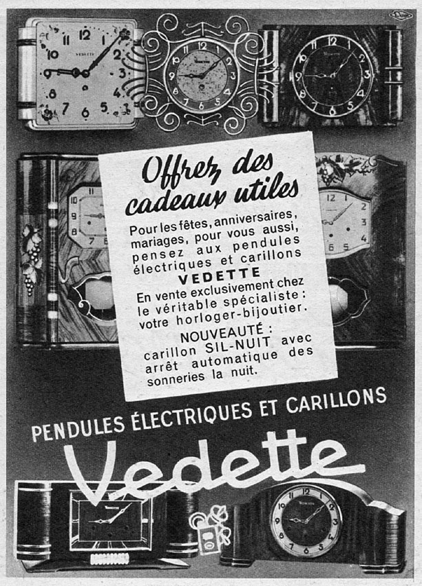 Advert Vedette 1952