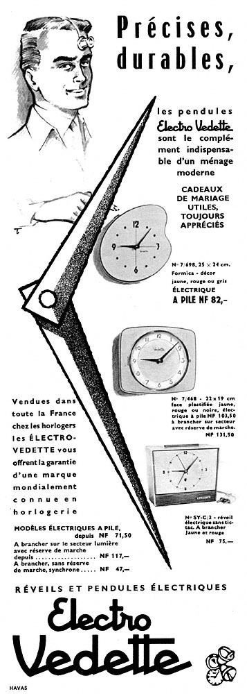 Advert Vedette 1960