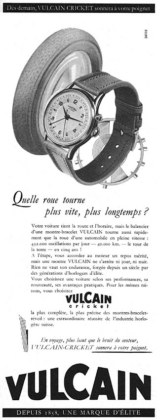 Advert Vulcain 1952
