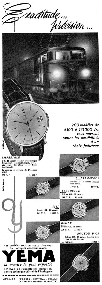 Advert Yema 1959
