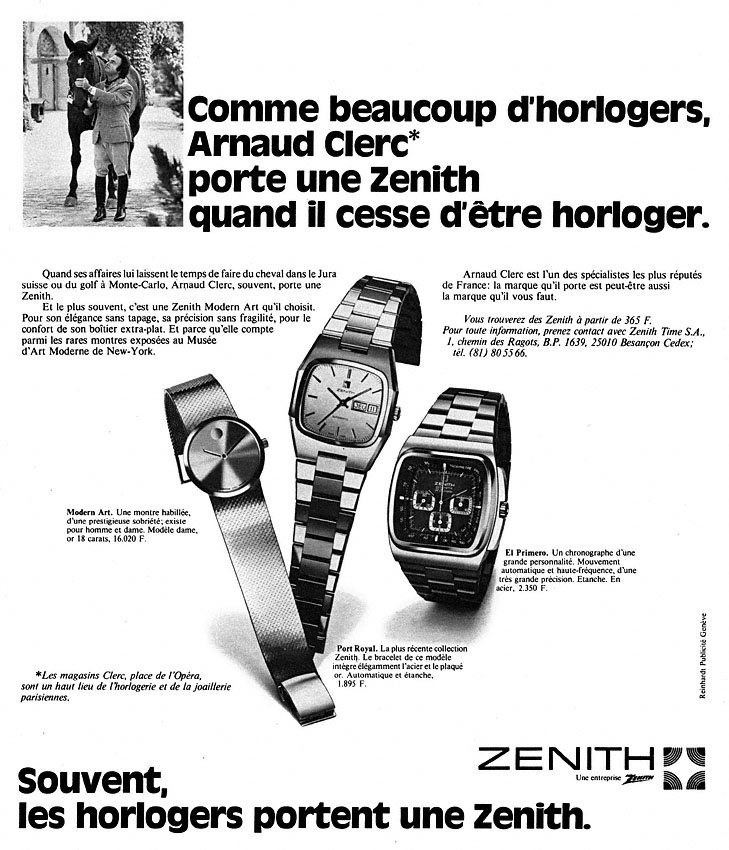 Advert Zenith 1975