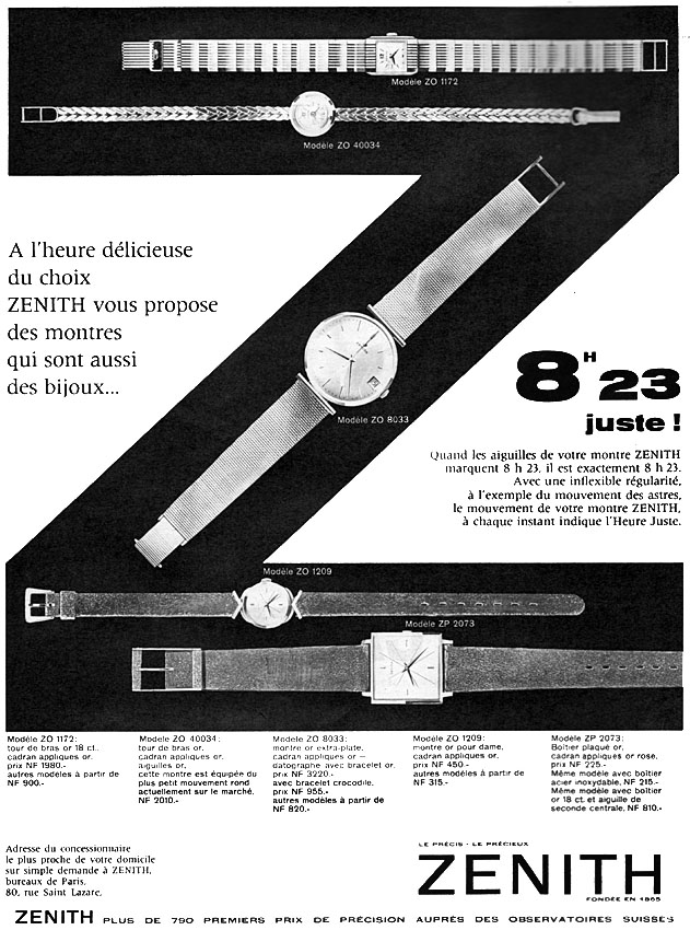 Advert Zenith 1960