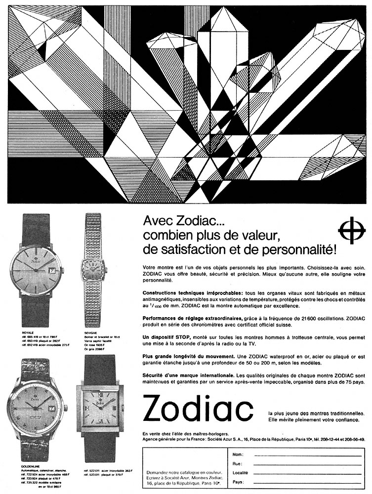 Advert Zodiac 1966