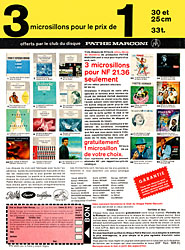 Advert Clubs Disques 1960