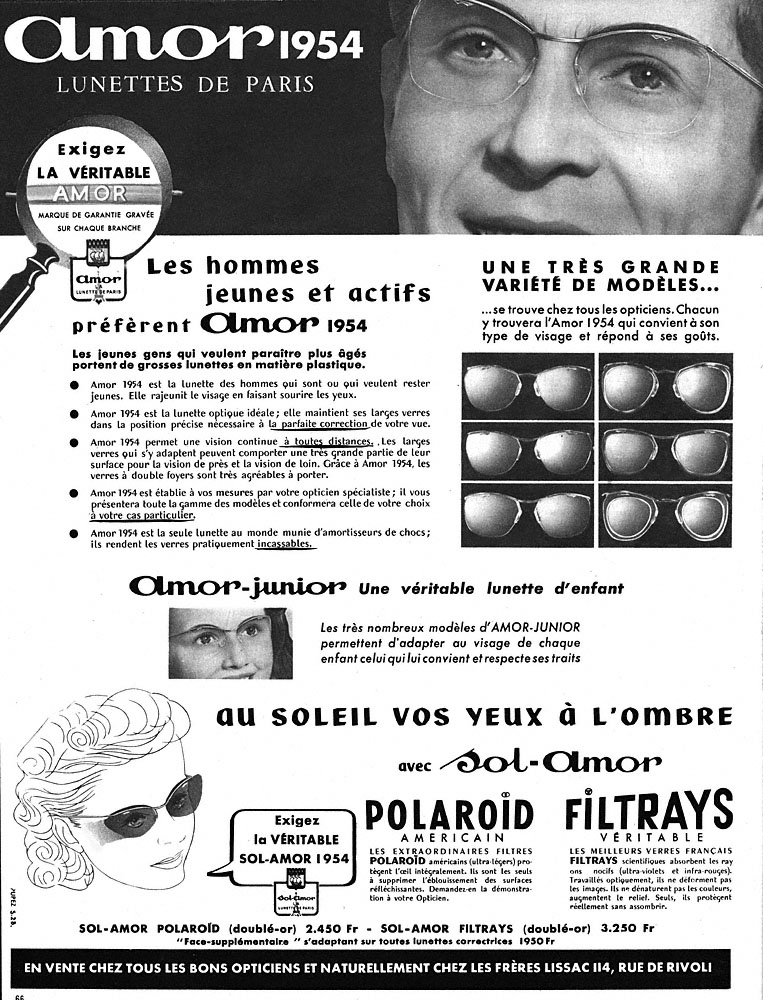 Advert Amor 1954