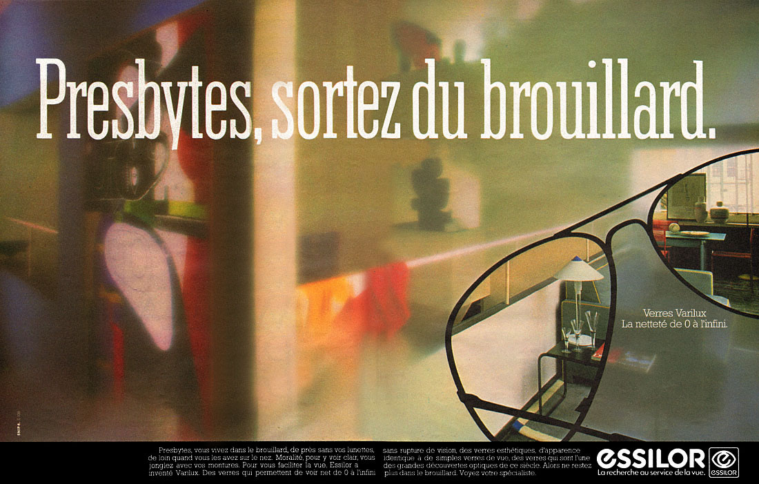 Advert Essilor 1983