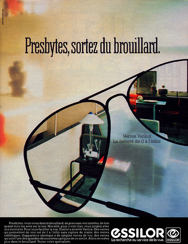 Advert Essilor 1984