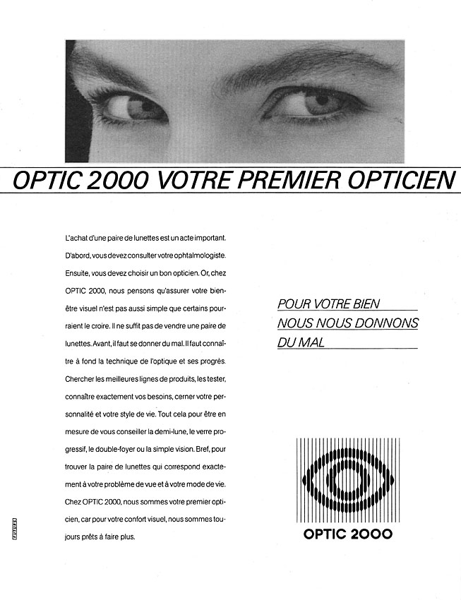 Advert Optic 2000 1985