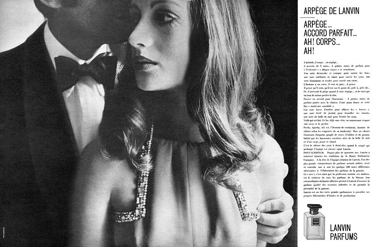 Advert Lanvin 1968