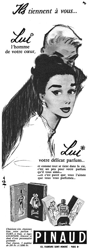 Advert Pinaud 1956