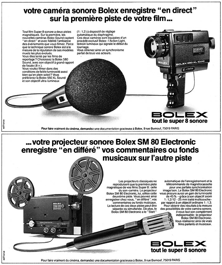 Advert Bolex 1975