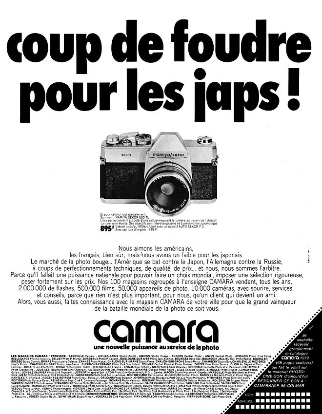 Advert Camara 1972