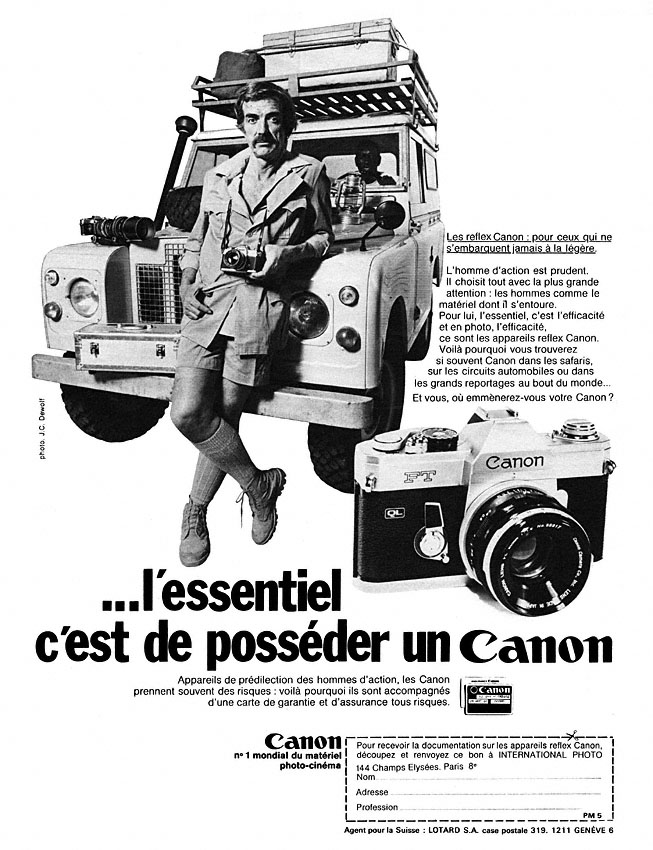 Advert Canon 1971