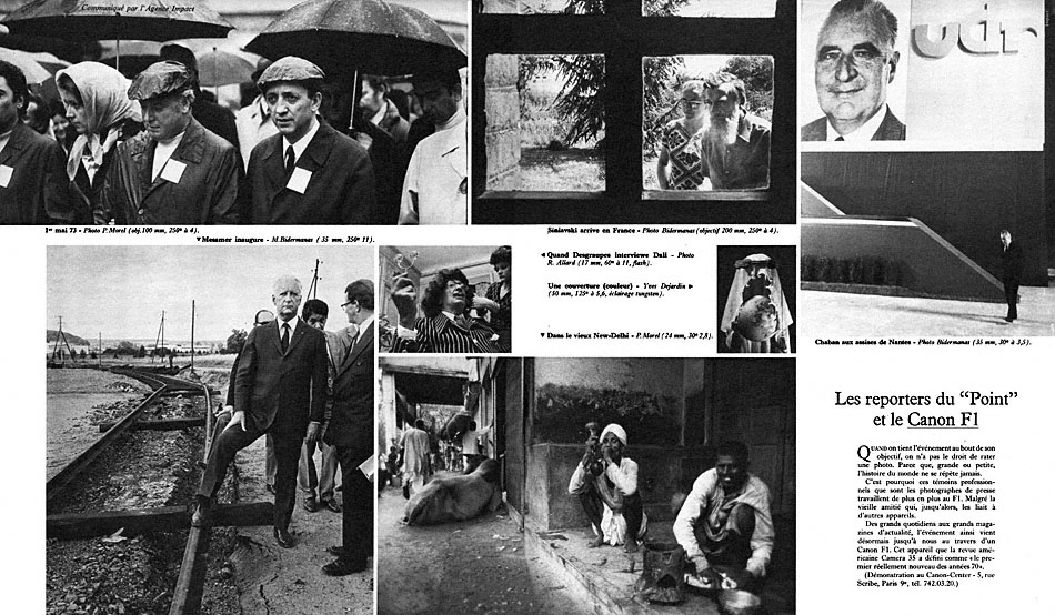 Advert Canon 1974