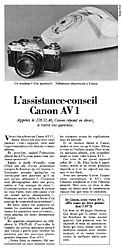 Advert Canon 1980