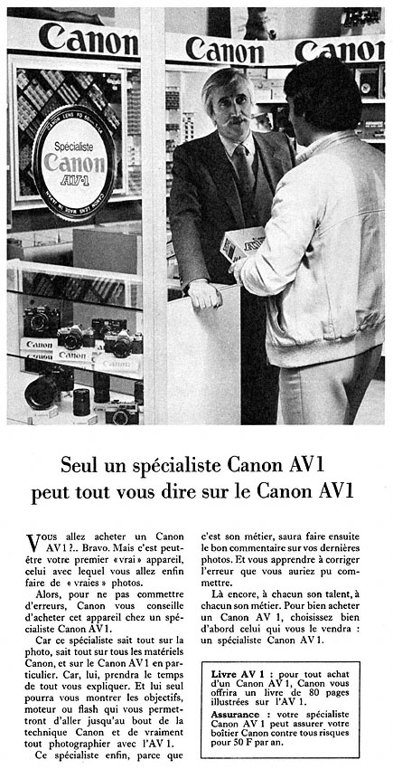 Advert Canon 1980