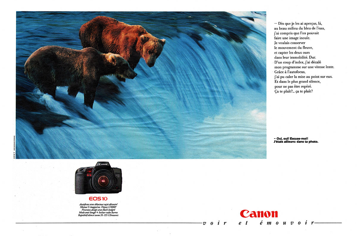 Advert Canon 1990