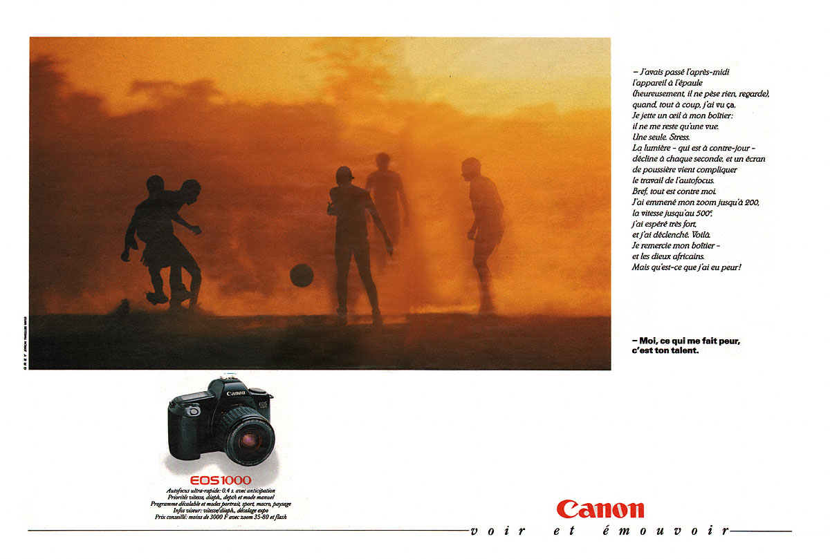 Advert Canon 1990