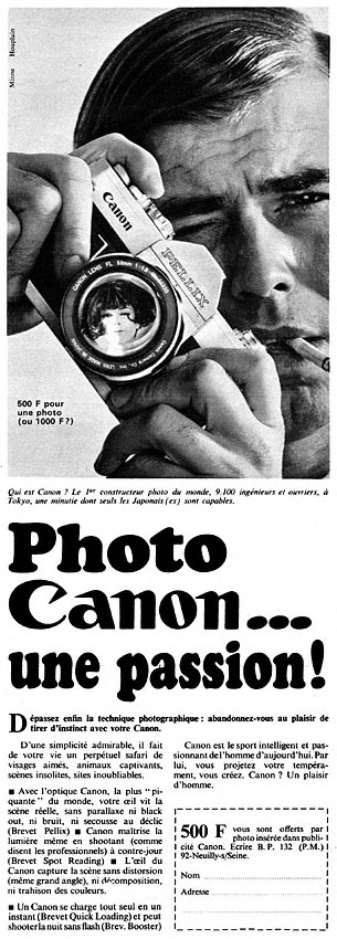 Advert Canon 1967