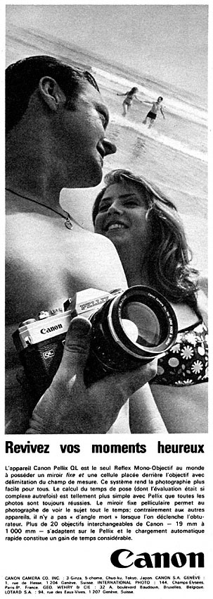 Advert Canon 1967