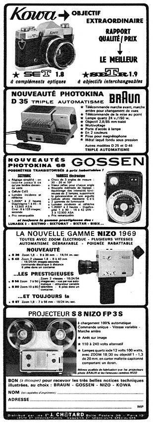 Advert Chotard 1968