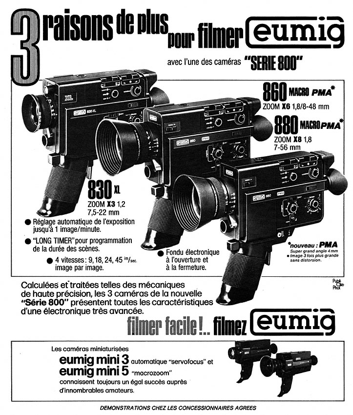 Advert Eumig 1976