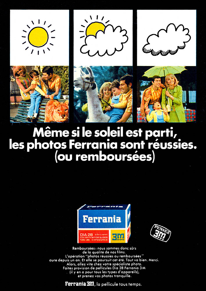 Advert Ferrania 1968