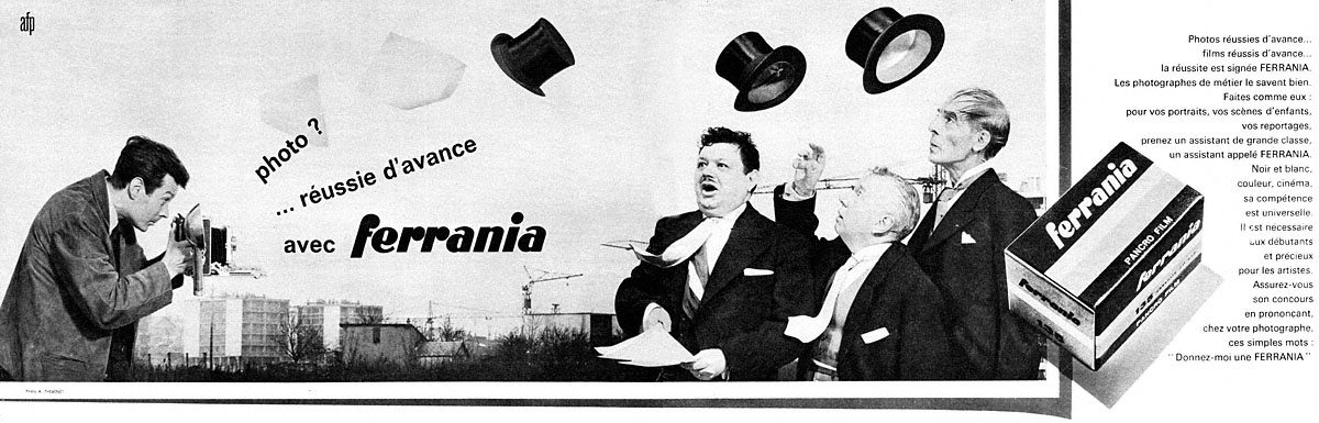 Advert Ferrania 1963