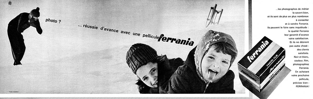 Advert Ferrania 1963