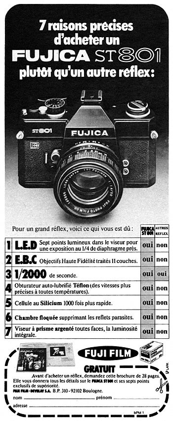 Advert Fuji 1973