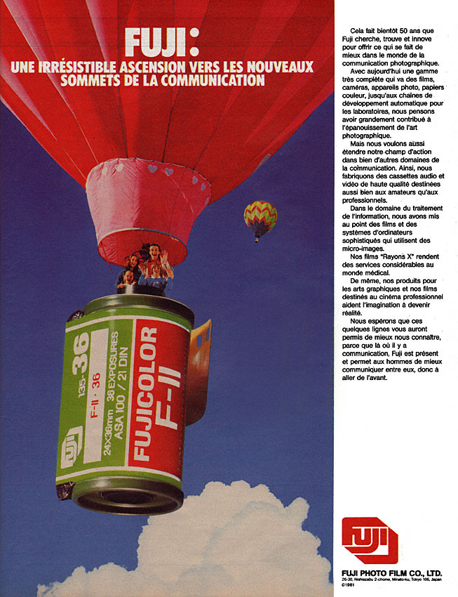 Advert Fuji 1981