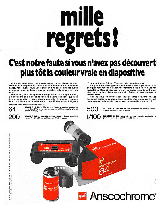 Advert Gaf 1969