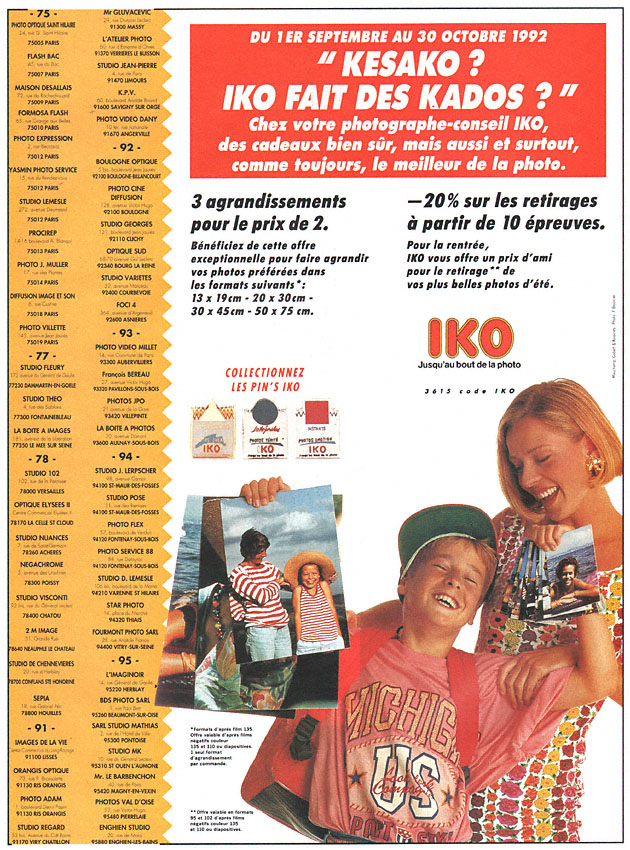 Advert Iko 1992