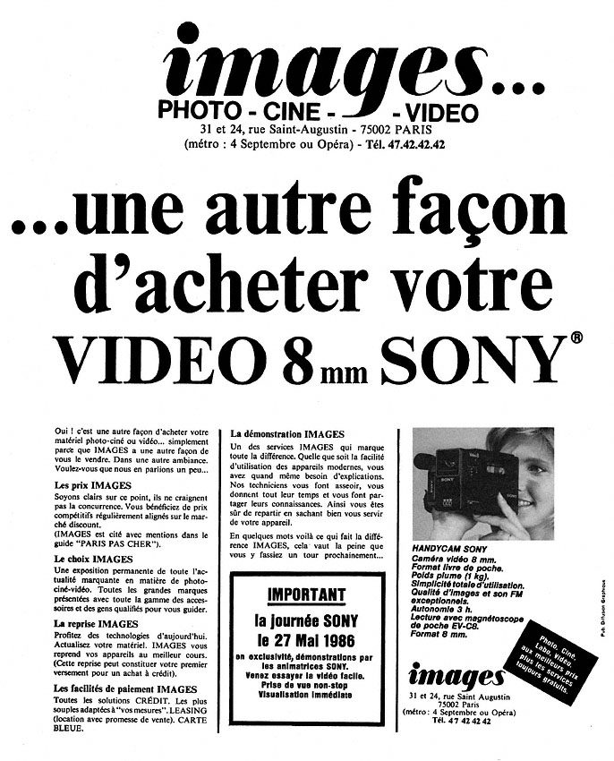 Advert Images 1986