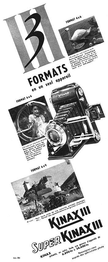 Advert Kinax 1954