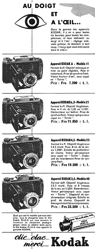 Advert Kodak 1953