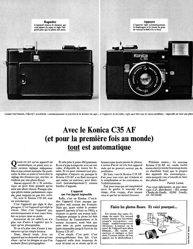 Advert Konica 1979