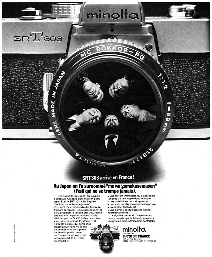 Advert Minolta 1973