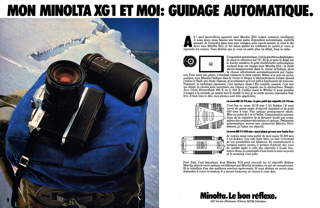 Advert Minolta 1979