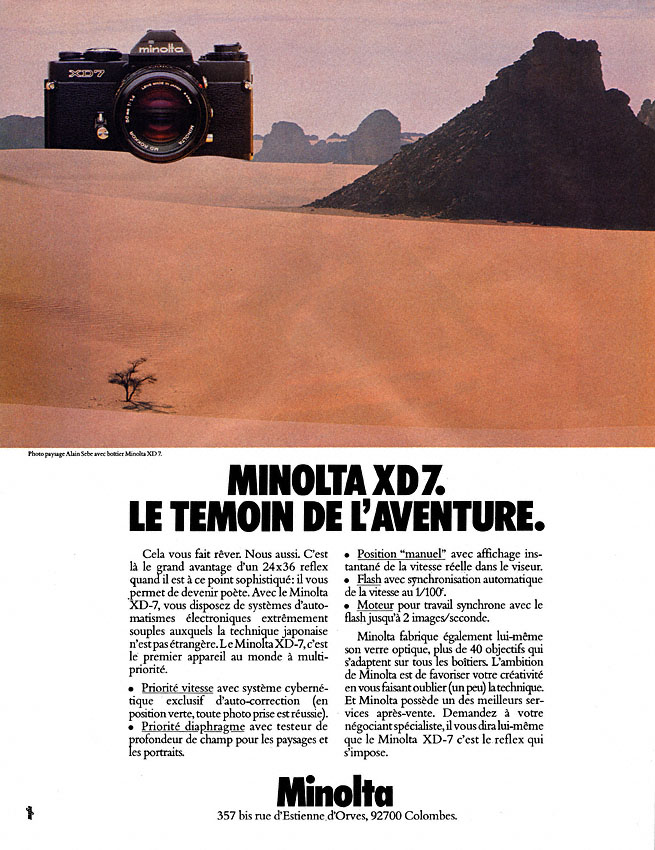 Advert Minolta 1980