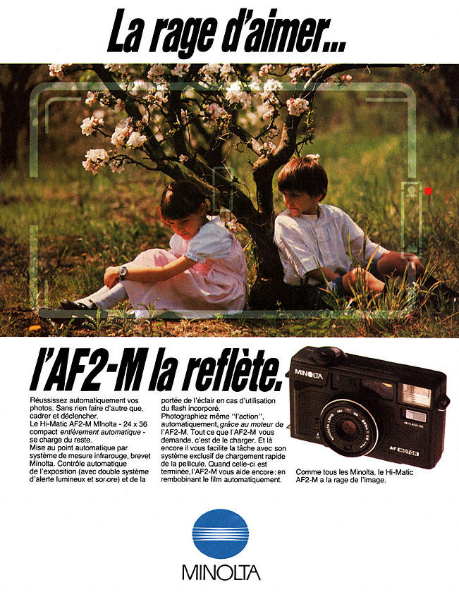 Advert Minolta 1982