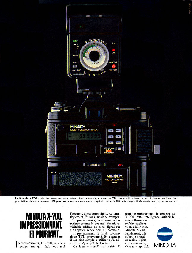 Advert Minolta 1983