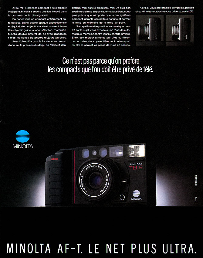 Advert Minolta 1986