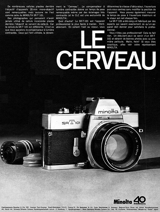 Advert Minolta 1968