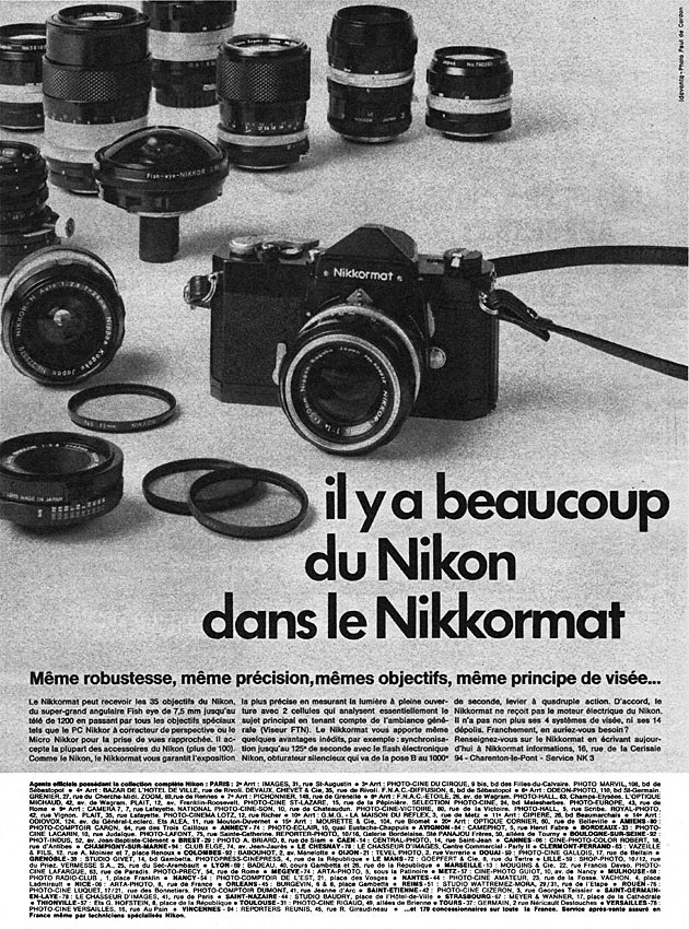 Advert Nikon 1970