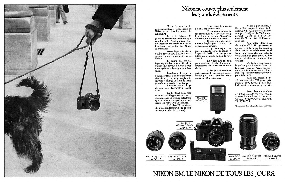 Advert Nikon 1980