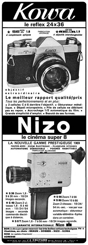 Advert Nizo 1969